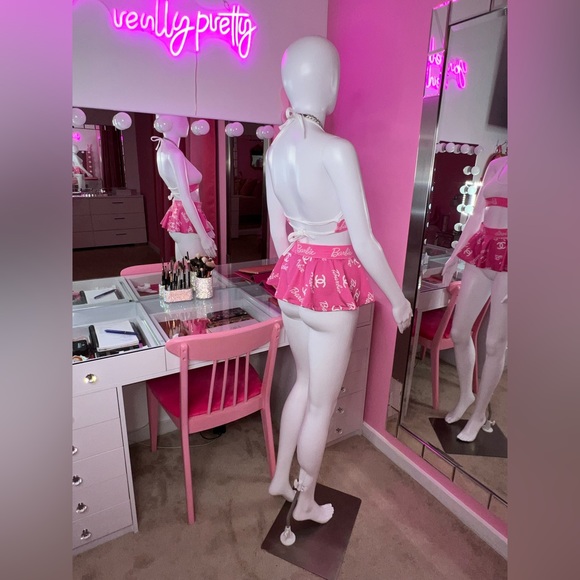 Barbie 2 Piece Lingerie Set: Barbie Skirt and Sheer Top Small - Picture 4 of 7